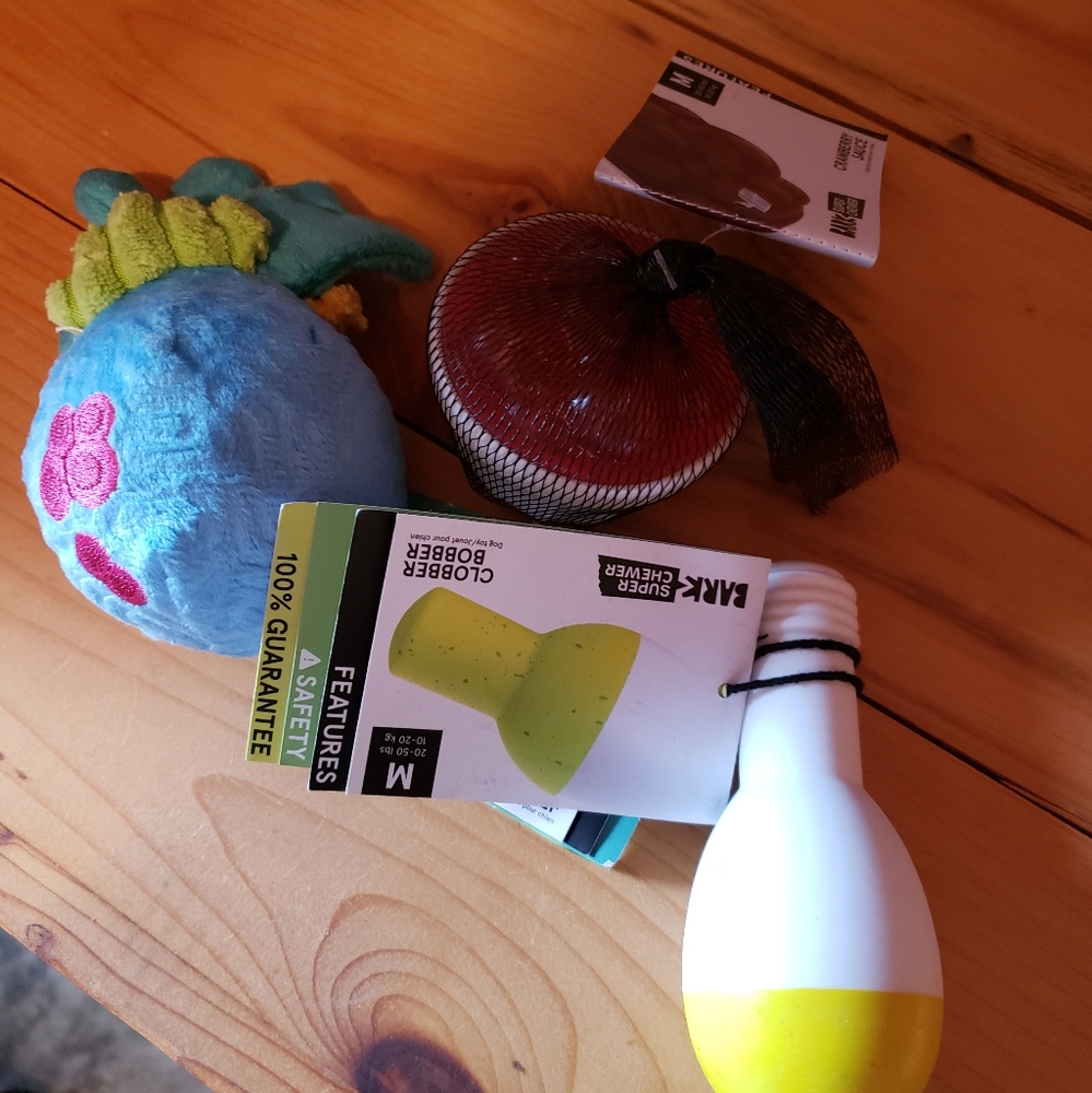 Three Bark Box Super Chewer Toys
